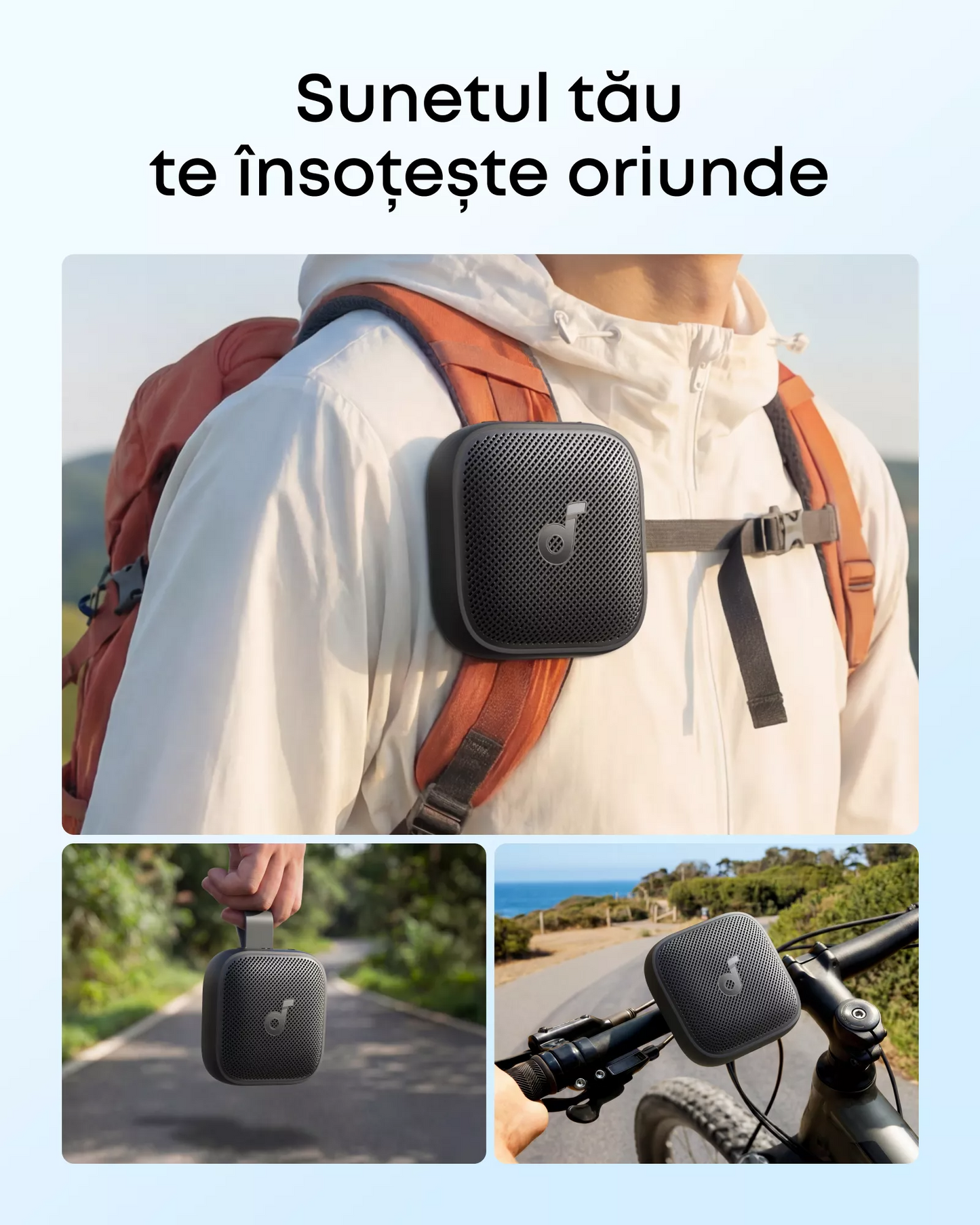 Bärbar Bluetooth-högtalare Anker SoundCore Boom Go 3i, 15W, TWS, RGB, Vattentät, Svart D5103010