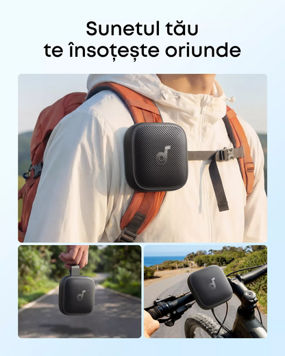Bärbar Bluetooth-högtalare Anker SoundCore Boom Go 3i, 15W, TWS, RGB, Vattentät, Svart D5103010