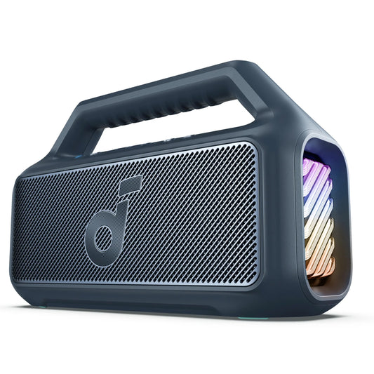 Bärbar Bluetooth-högtalare Anker SoundCore Boom 2, 80W, TWS, RGB, Vattentät, Blå A3138031