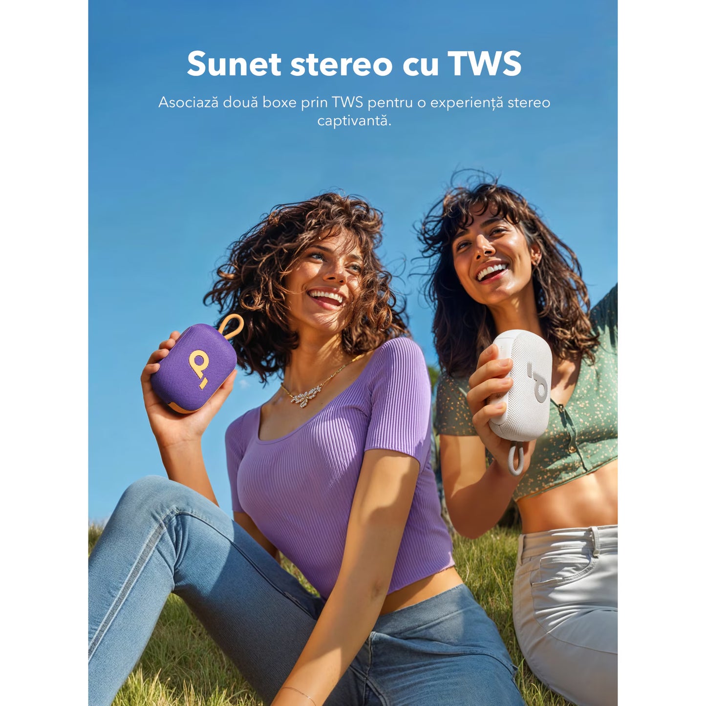 Bärbar Bluetooth-högtalare Anker SoundCore Select 4 Go, 5W, TWS, Vattentät, Lila A31X10Q1