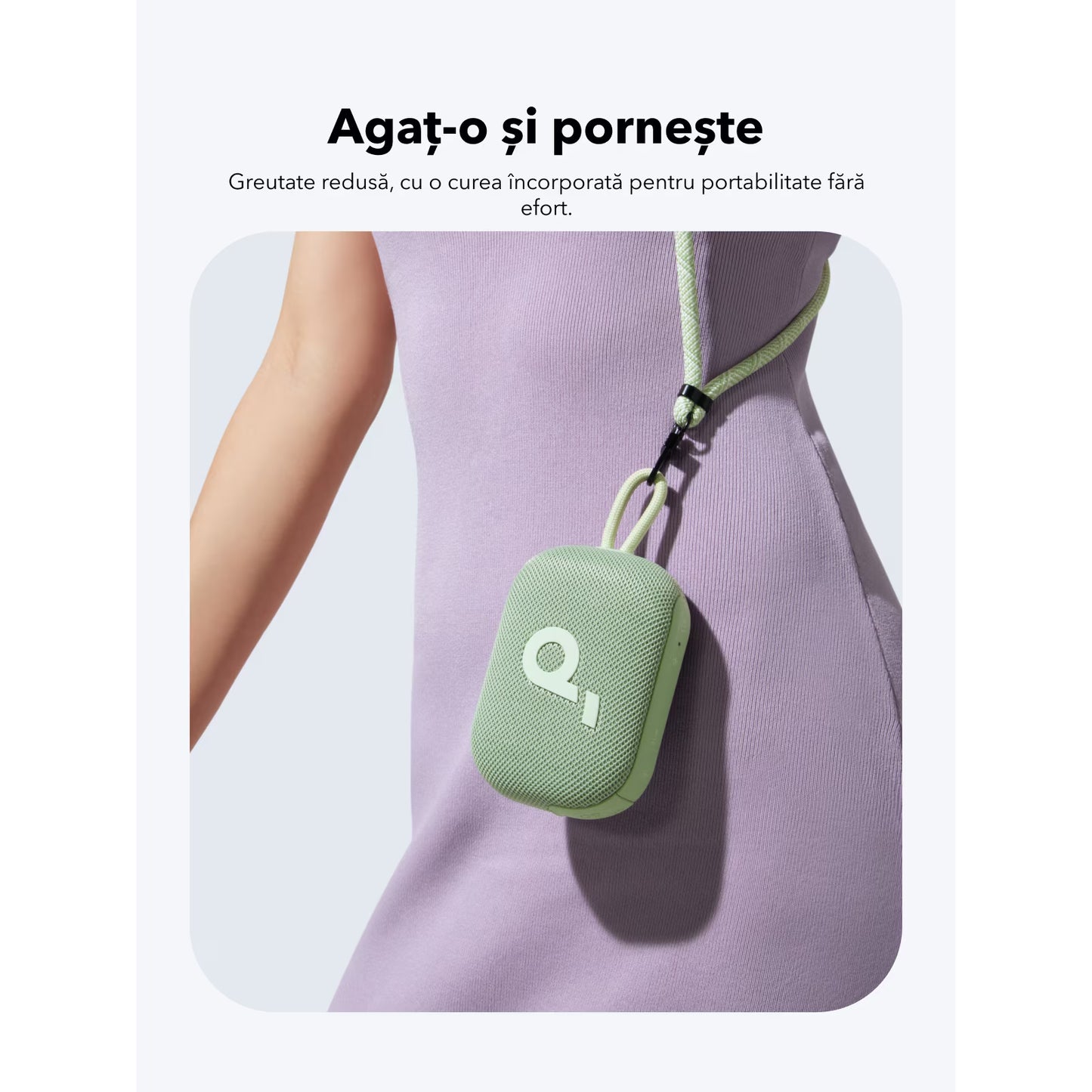 Bärbar Bluetooth-högtalare Anker SoundCore Select 4 Go, 5W, TWS, Vattentät, Grön A31X1061