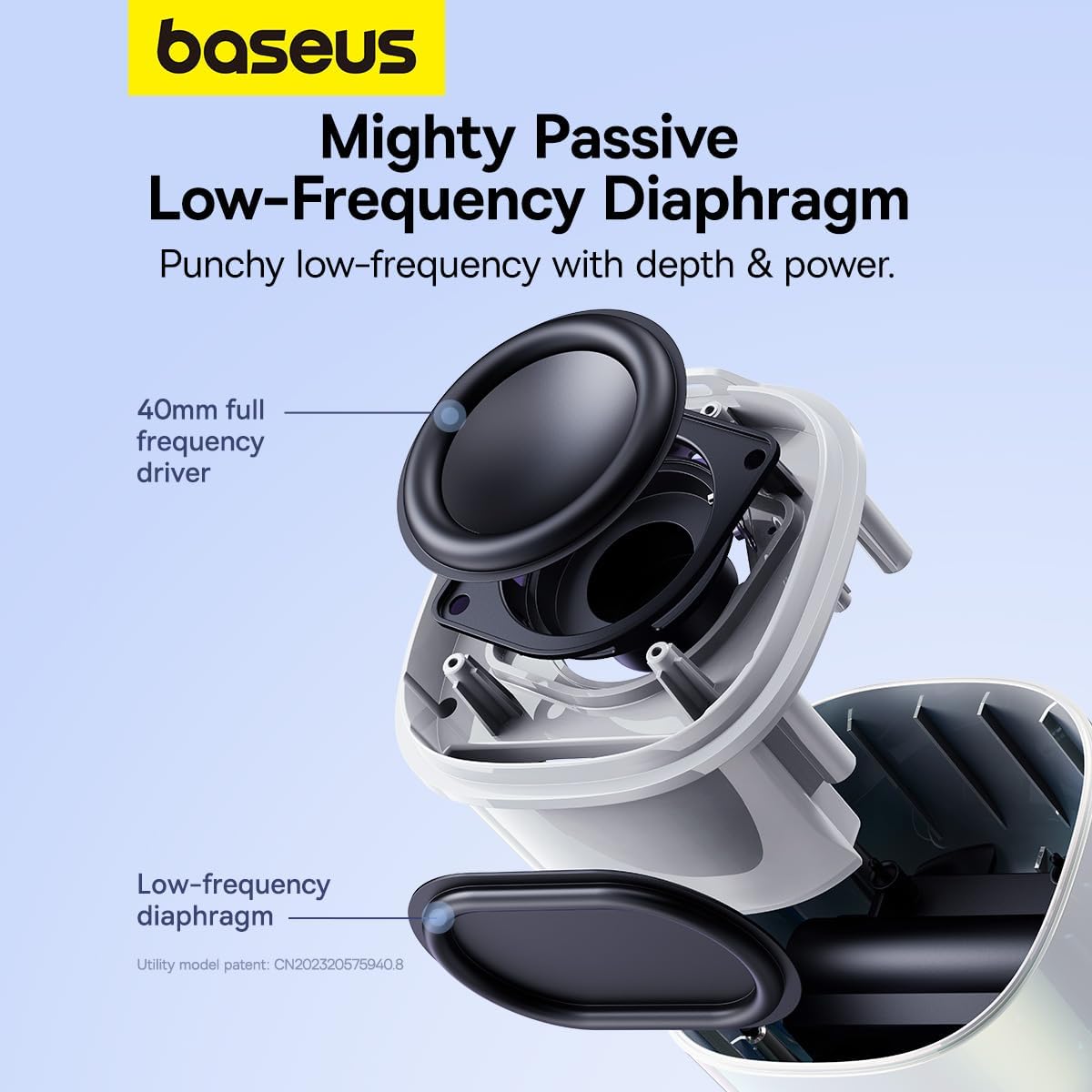 Bluetooth-högtalare Baseus AeQur V2, Vit A20050500211-00