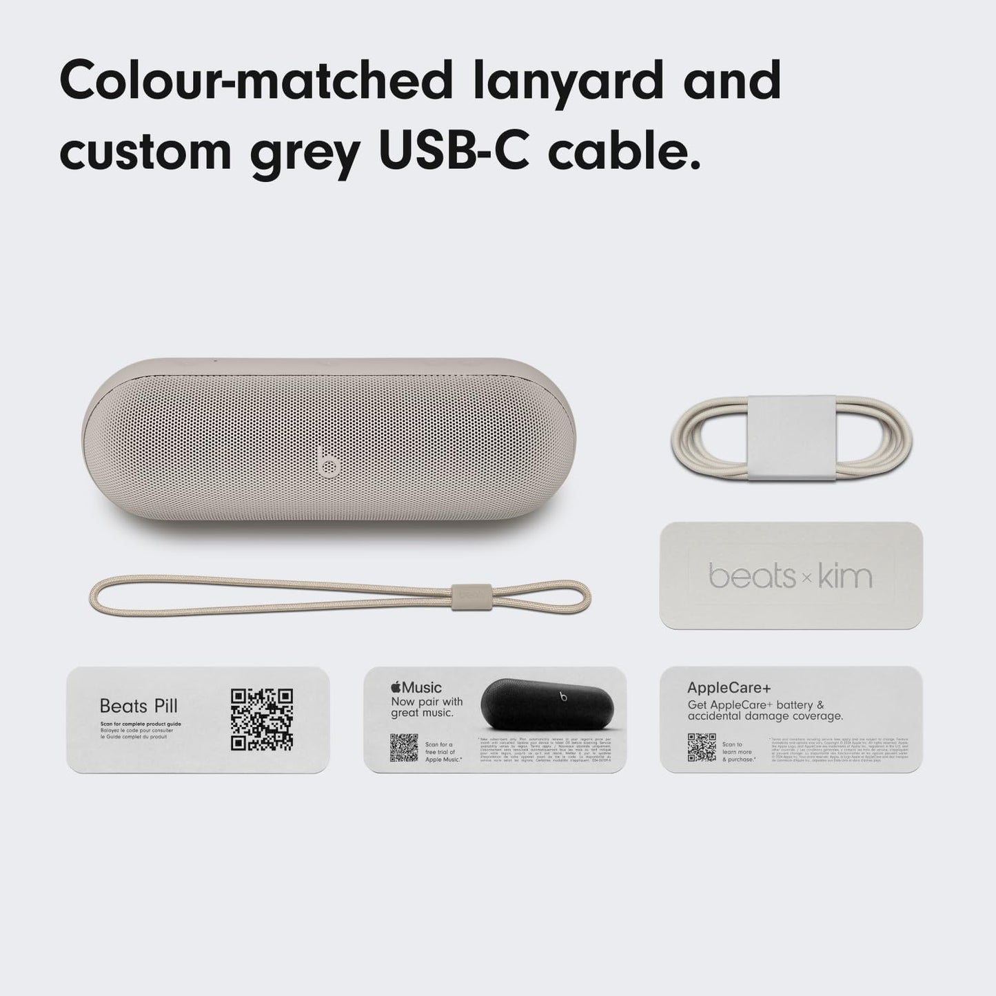 Bärbar Bluetooth-högtalare Beats Pill Kim Kardashian Edition, Grå MAX24ZM/A