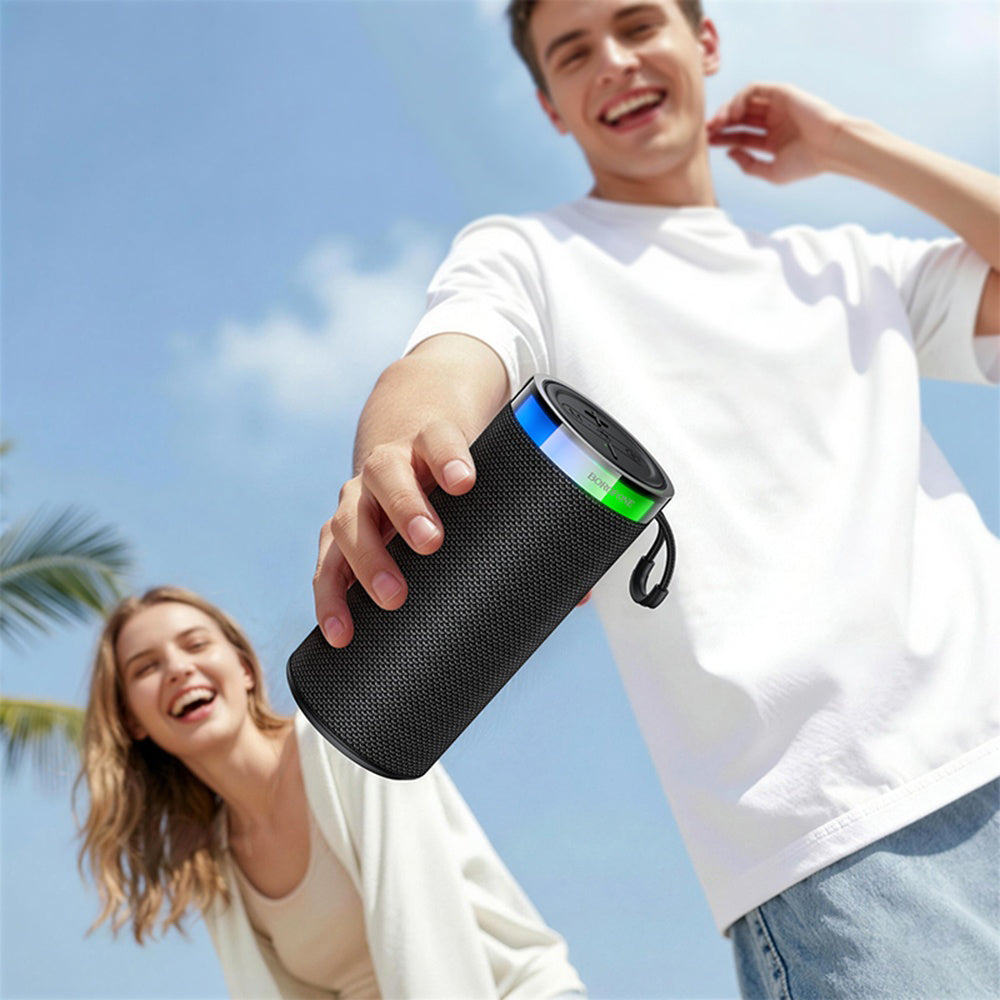 Bärbar Bluetooth-högtalare Borofone BR105 Loud, 10W, TWS, RGB, Marinblå