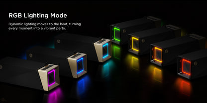 Bärbar Bluetooth-högtalare Bugani Brief TT, 60W, RGB, Vattentät, Svart Guld