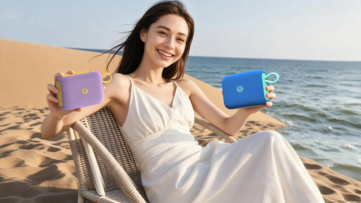 Bärbar Bluetooth-högtalare Bugani Rove Go 5, 12W, TWS, Vattentät, Svart