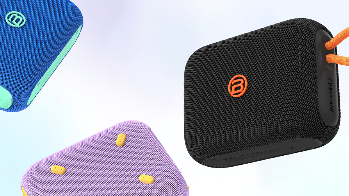 Bärbar Bluetooth-högtalare Bugani Rove Go 5, 12W, TWS, Vattentät, Svart