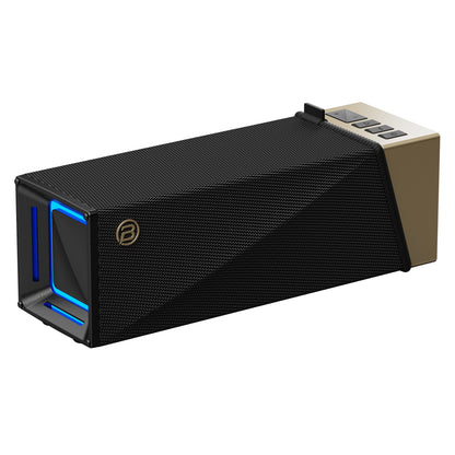 Bärbar Bluetooth-högtalare Bugani Brief TT, 60W, RGB, Vattentät, Svart Guld