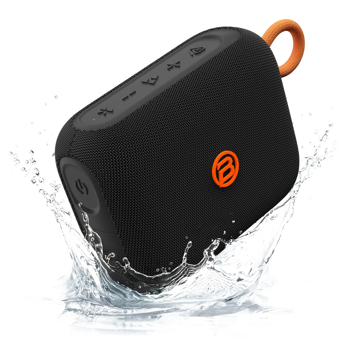 Bärbar Bluetooth-högtalare Bugani Rove Go 5, 12W, TWS, Vattentät, Svart