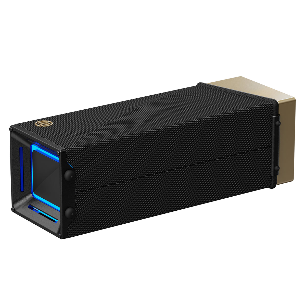 Bärbar Bluetooth-högtalare Bugani Brief TT, 60W, RGB, Vattentät, Svart Guld