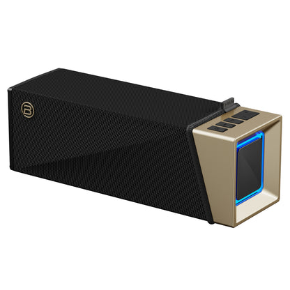 Bärbar Bluetooth-högtalare Bugani Brief TT, 60W, RGB, Vattentät, Svart Guld