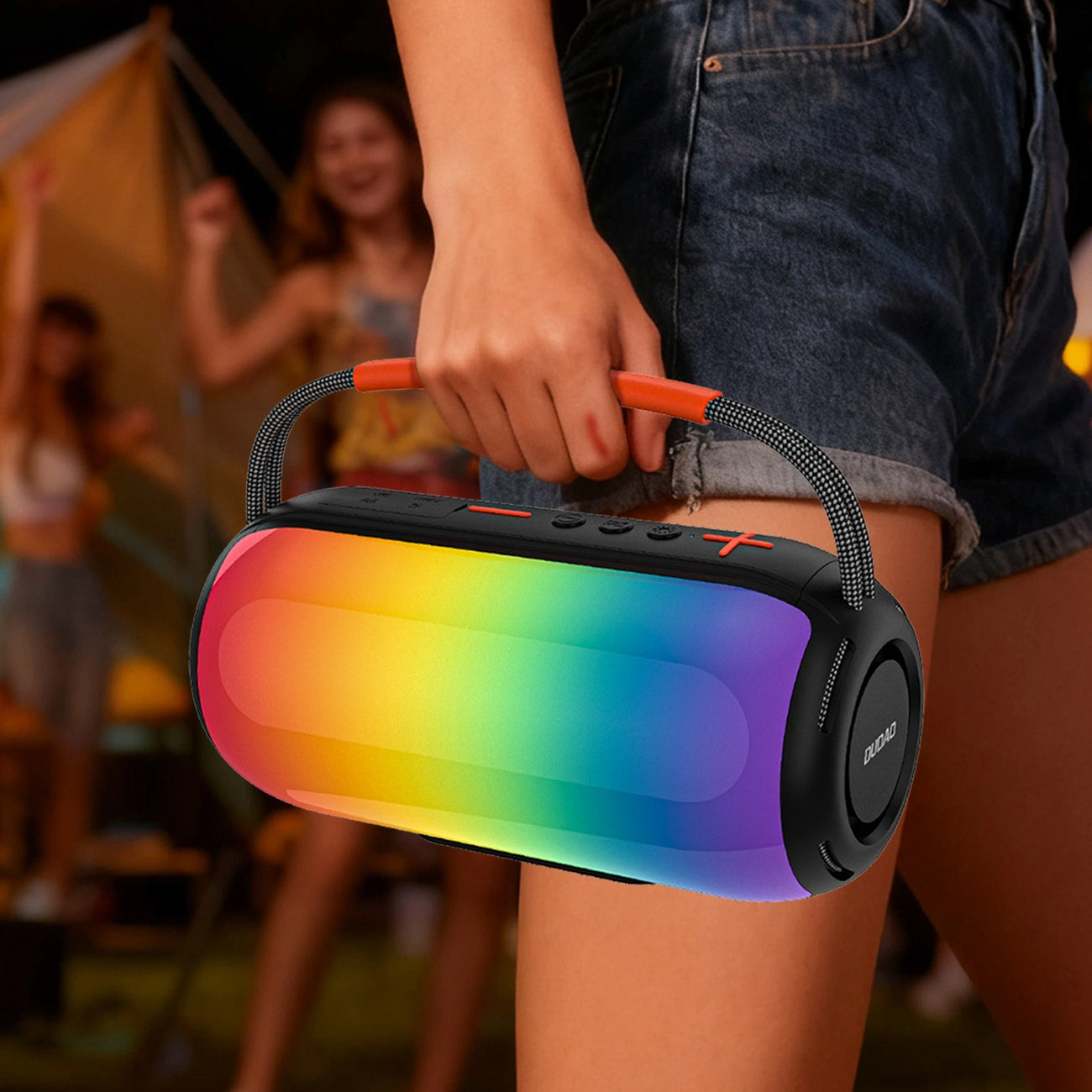 Bärbar Bluetooth-högtalare Dudao Y21, 2 x 5W, TWS, RGB, Svart