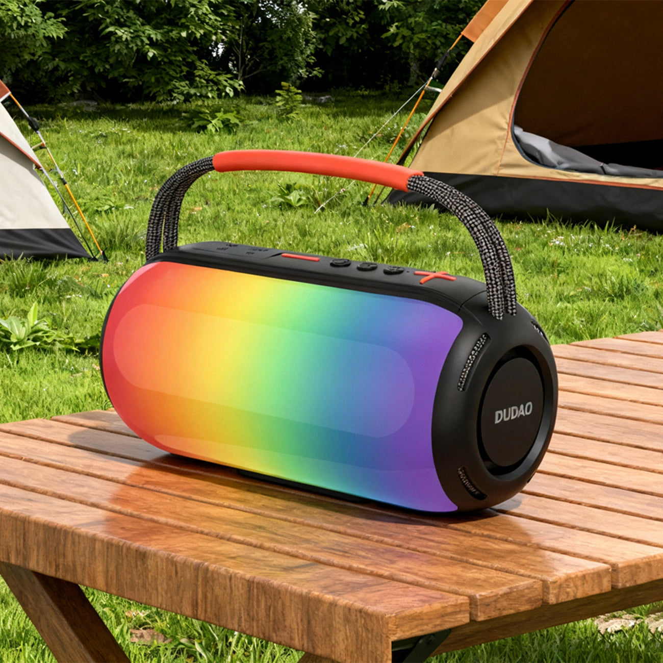 Bärbar Bluetooth-högtalare Dudao Y21, 2 x 5W, TWS, RGB, Svart