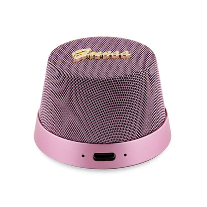 Bärbar Bluetooth-högtalare Guess Stand Magnetic Script Metal, 3W, Rosa