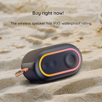 Bärbar Bluetooth-högtalare HAVIT SK809BT, 7W, RGB, Vattentät, Lila