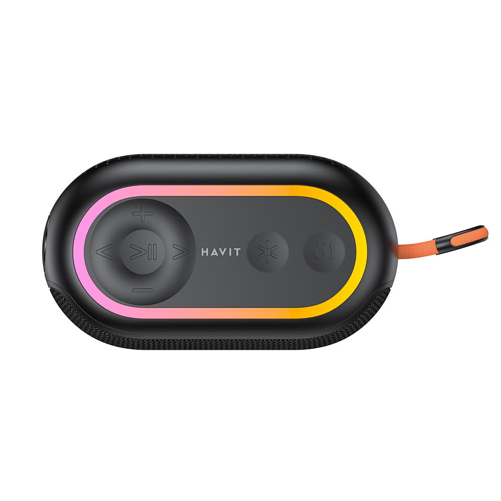 Bärbar Bluetooth-högtalare HAVIT SK809BT, 7W, RGB, Vattentät, Svart