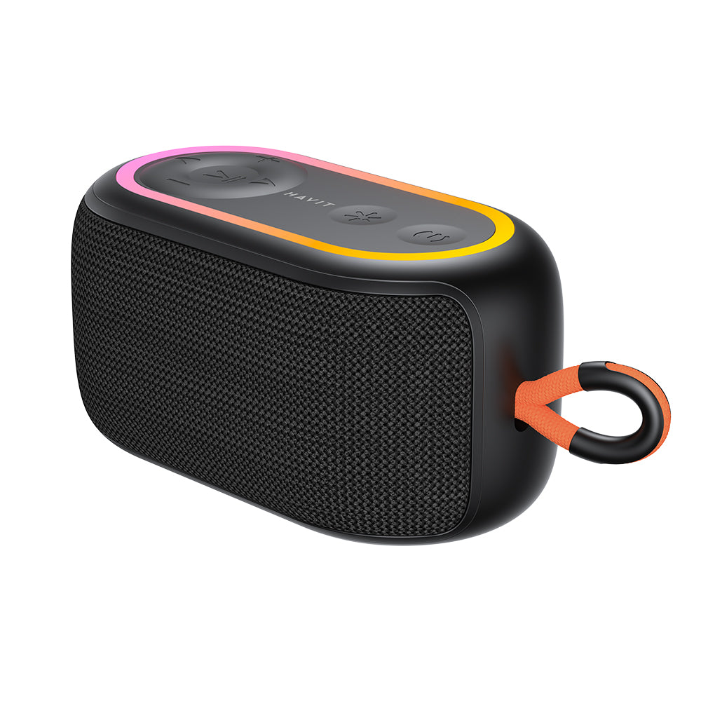 Bärbar Bluetooth-högtalare HAVIT SK809BT, 7W, RGB, Vattentät, Svart