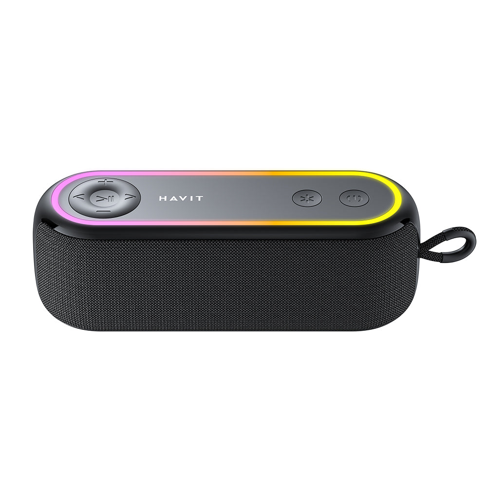 Bärbar Bluetooth-högtalare HAVIT SK810BT, 7W, RGB, Vattentät, Svart