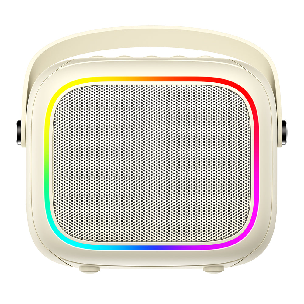 Bärbar Bluetooth-högtalare HAVIT SK818BT Karaoke, 5W, RGB, Vattentät, Beige
