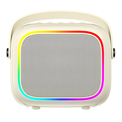 Bärbar Bluetooth-högtalare HAVIT SK818BT Karaoke, 5W, RGB, Vattentät, Beige