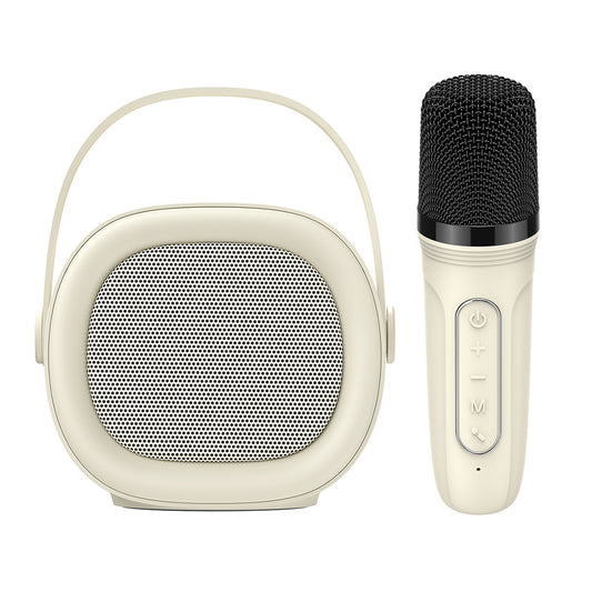 Bärbar Bluetooth-högtalare HAVIT SK819BT Karaoke, 5W, Beige