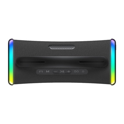 Bärbar Bluetooth-högtalare HAVIT SK834BT, 2 x 5W, RGB, Vattentät, Svart