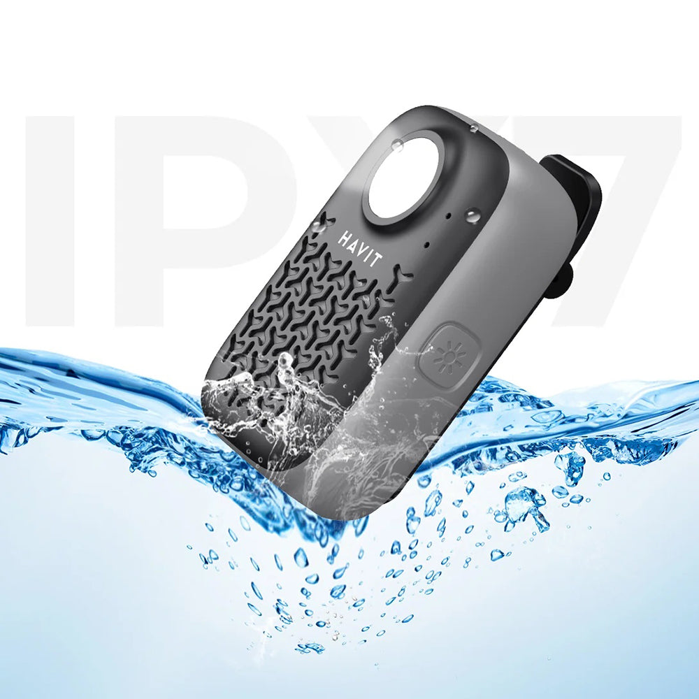 Bärbar Bluetooth-högtalare HAVIT SK868BT, 5W, Vattentät, Svart