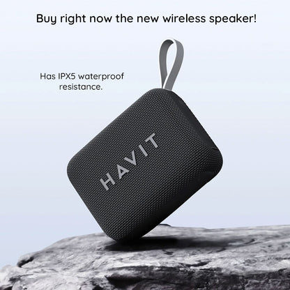Bärbar Bluetooth-högtalare HAVIT SK874BT, 8W, Vattentät, Svart