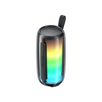 Bärbar Bluetooth-högtalare HAVIT SK879BT, 8W, RGB, Vattentät, Svart