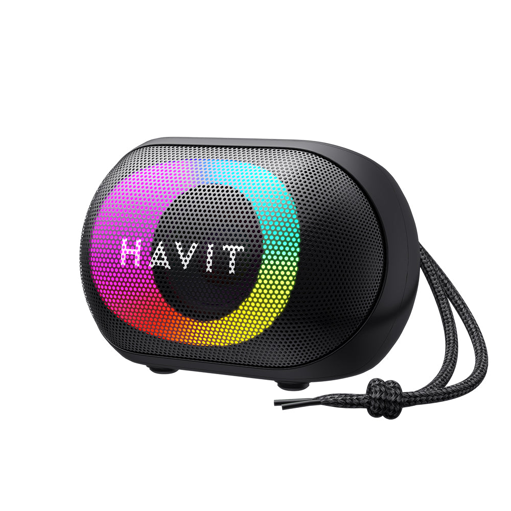 Bärbar Bluetooth-högtalare HAVIT SK885BT, 8W, RGB, Vattentät, Svart