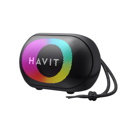 Bärbar Bluetooth-högtalare HAVIT SK885BT, 8W, RGB, Vattentät, Svart