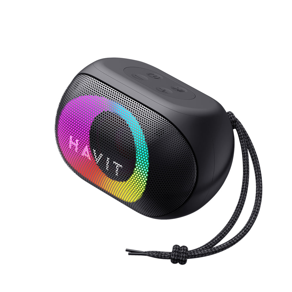 Bärbar Bluetooth-högtalare HAVIT SK885BT, 8W, RGB, Vattentät, Svart