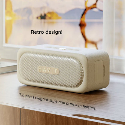 Bluetooth-högtalare HAVIT SK905BT, 20W, Vattentät, Beige