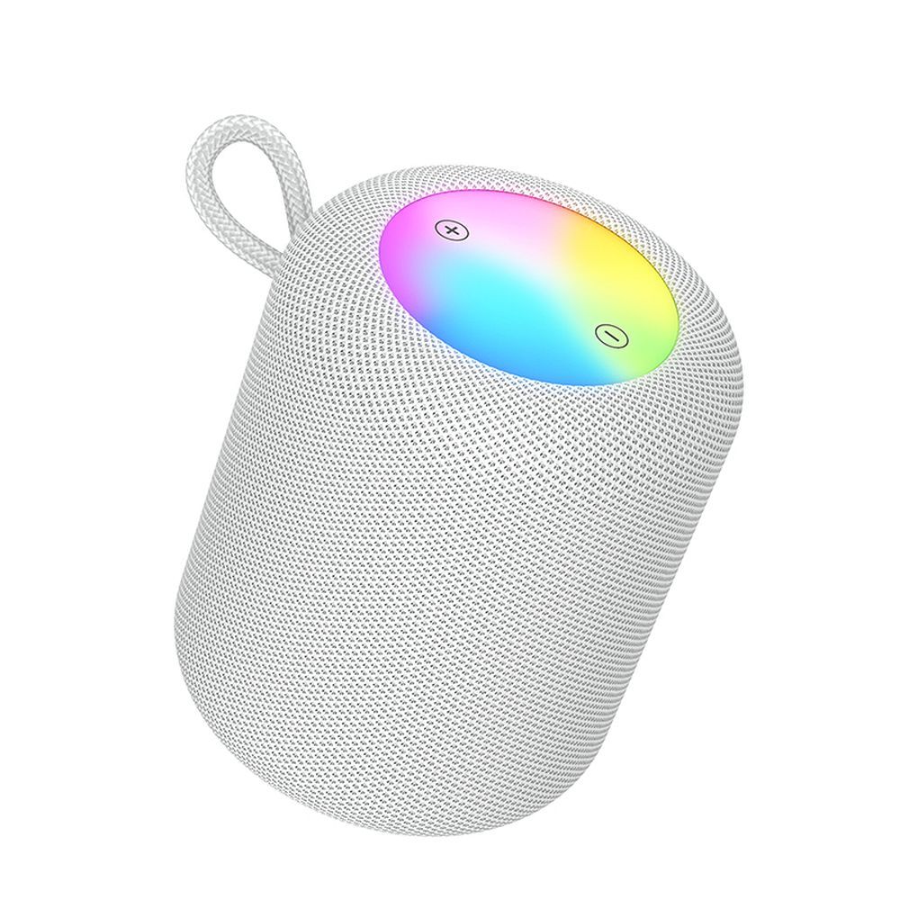 Bärbar Bluetooth-högtalare HOCO HC30, 5W, TWS, RGB, Grå
