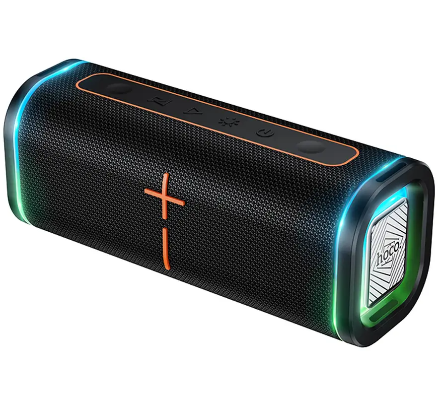 Bärbar Bluetooth-högtalare HOCO HC51, 30W, TWS, RGB, Svart