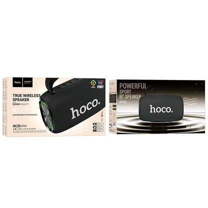Bärbar Bluetooth-högtalare HOCO HC25, 2 x 10W, TWS, Svart