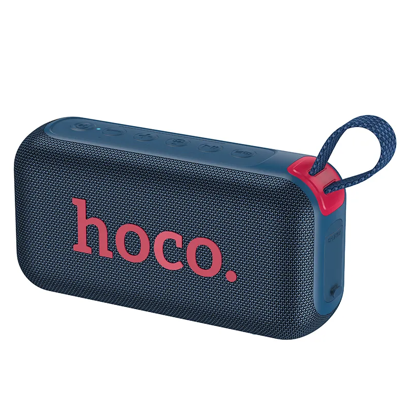 Bärbar Bluetooth-högtalare HOCO HC32, 2 x 10W, TWS, RGB, Marinblå