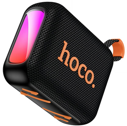 Bärbar Bluetooth-högtalare HOCO HC31, 10W, TWS, RGB, Vattentät, Svart