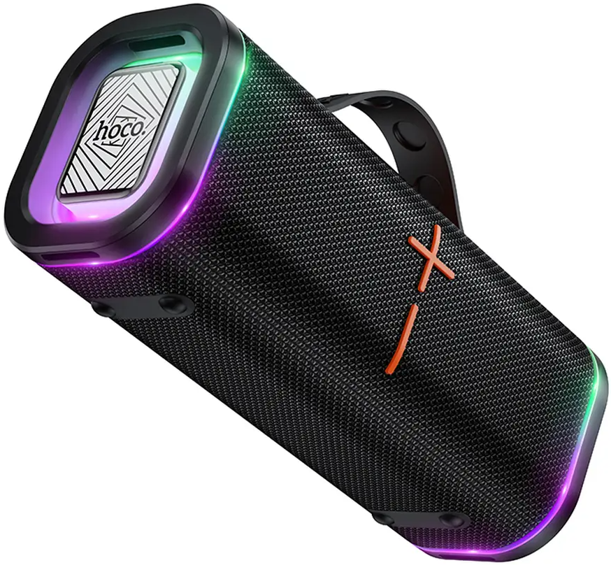 Bärbar Bluetooth-högtalare HOCO HC51, 30W, TWS, RGB, Svart