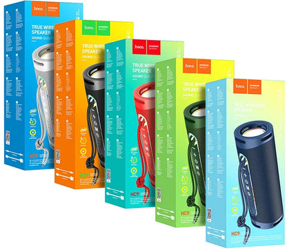 Bärbar Bluetooth-högtalare HOCO HC9 Dazzling Pulse Sports, 10W, TWS, RGB, Blå