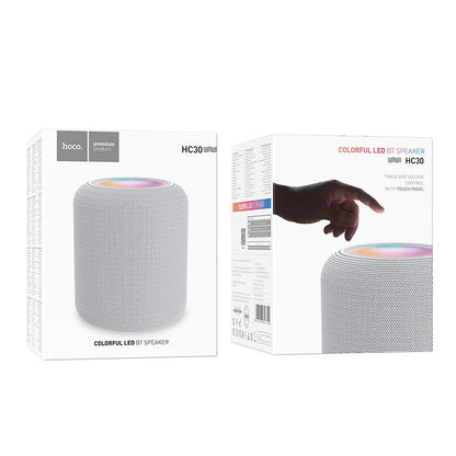 Bärbar Bluetooth-högtalare HOCO HC30, 5W, TWS, RGB, Grå