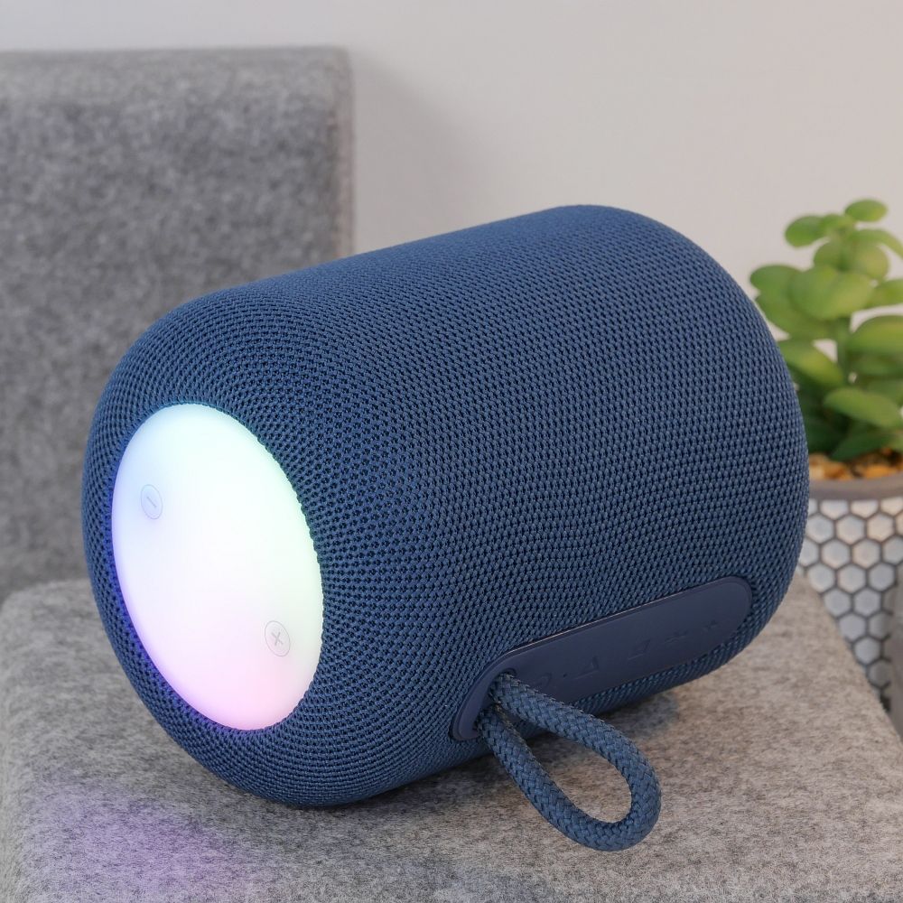 Bärbar Bluetooth-högtalare HOCO HC30, 5W, TWS, RGB, Blå