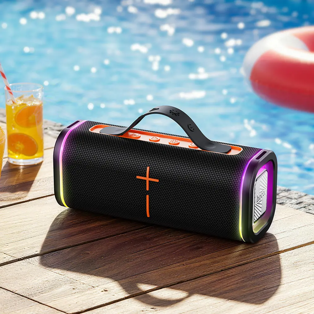 Bärbar Bluetooth-högtalare HOCO HC51, 30W, TWS, RGB, Svart