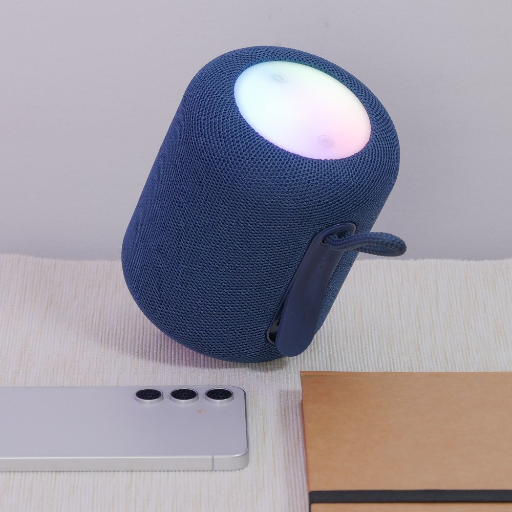 Bärbar Bluetooth-högtalare HOCO HC30, 5W, TWS, RGB, Blå