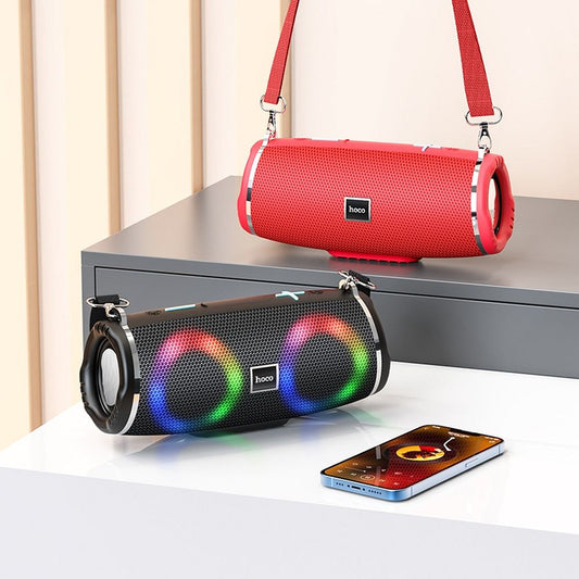 Bärbar Bluetooth-högtalare HOCO HC12, 10W, RGB, Vattentät, Svart