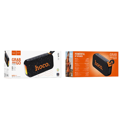Bärbar Bluetooth-högtalare HOCO HC32, 2 x 10W, TWS, RGB, Svart