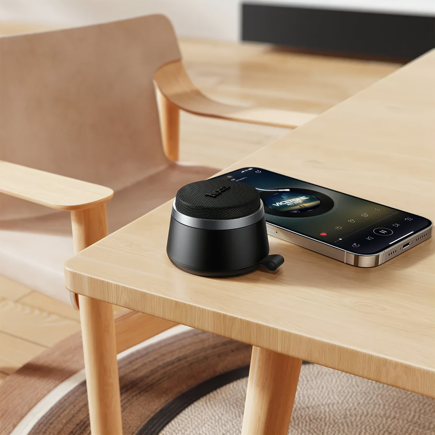Bärbar Bluetooth-högtalare HOCO HC43 Mini Magnetic, 8W, TWS, Svart