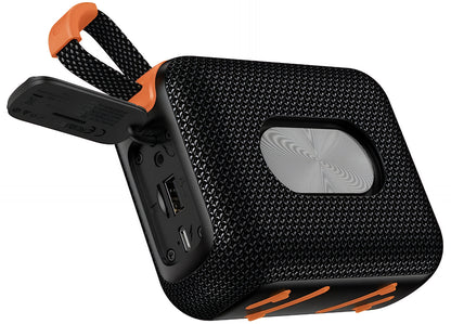 Bärbar Bluetooth-högtalare HOCO HC31, 10W, TWS, RGB, Vattentät, Svart