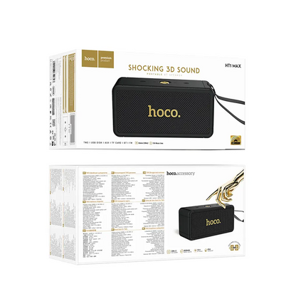 Bärbar Bluetooth-högtalare HOCO HT1 Max, 2 x 20W, TWS, Svart