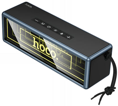 Bärbar Bluetooth-högtalare HOCO HC40, 2 x 10W, TWS, RGB, Svart